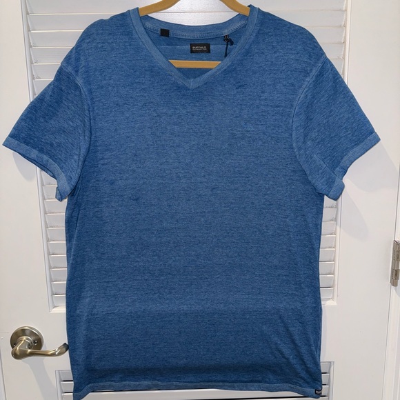 Buffalo David Bitton Men's V-Neck Burnout Tee - Picture 2 of 8